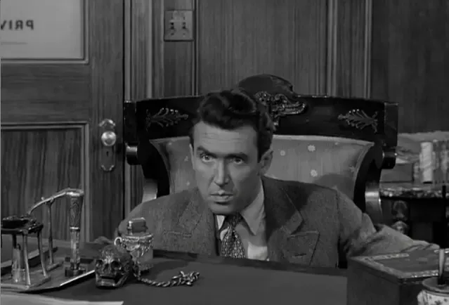 George Bailey at Potter's desk